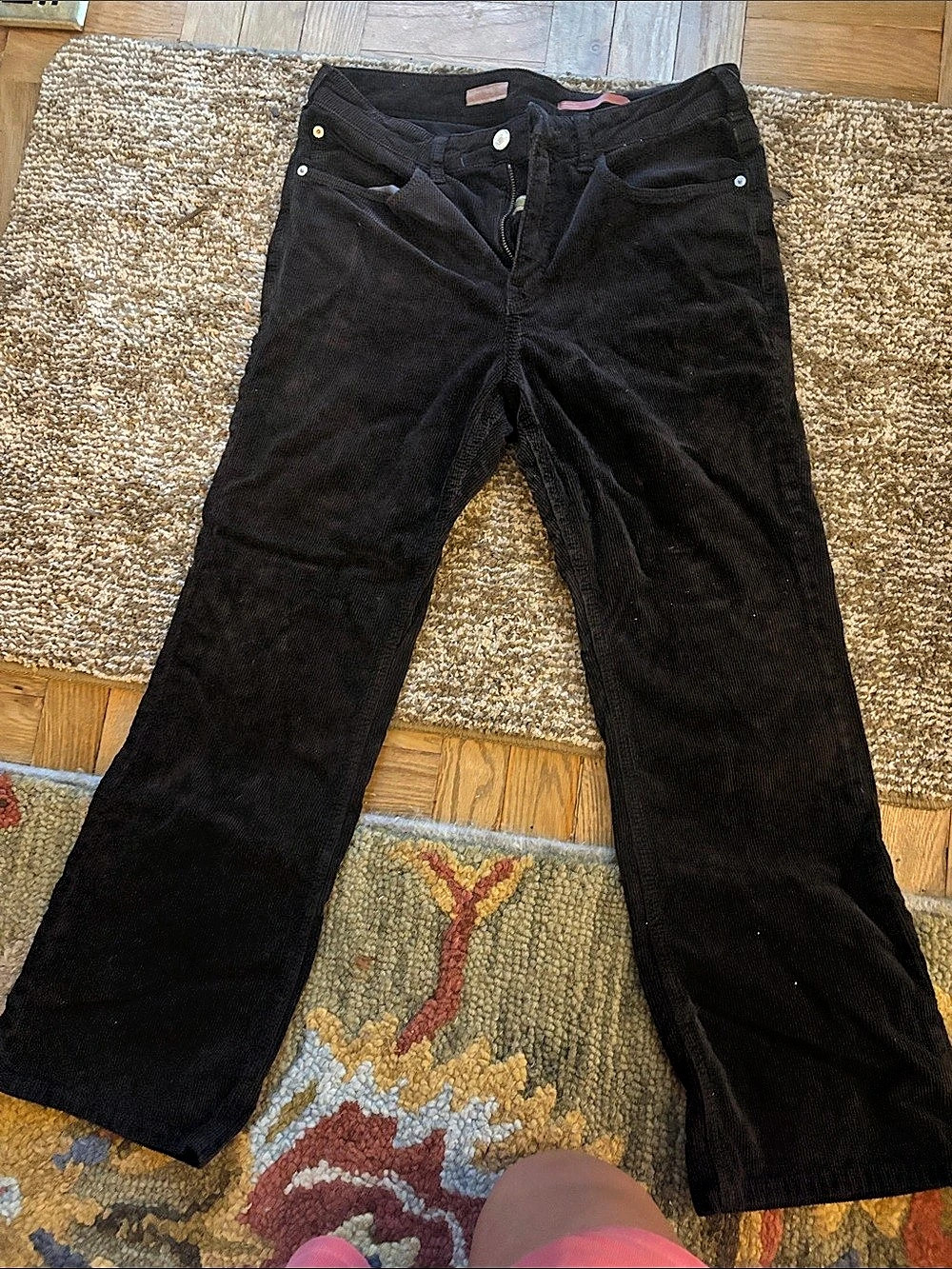Pilcro yaya mid rise Corduroy Bootcut Pants in brown